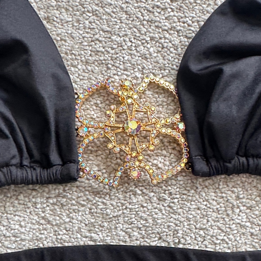 Beach Bunny Black Bikini with Gold Details - Picture 5 of 9